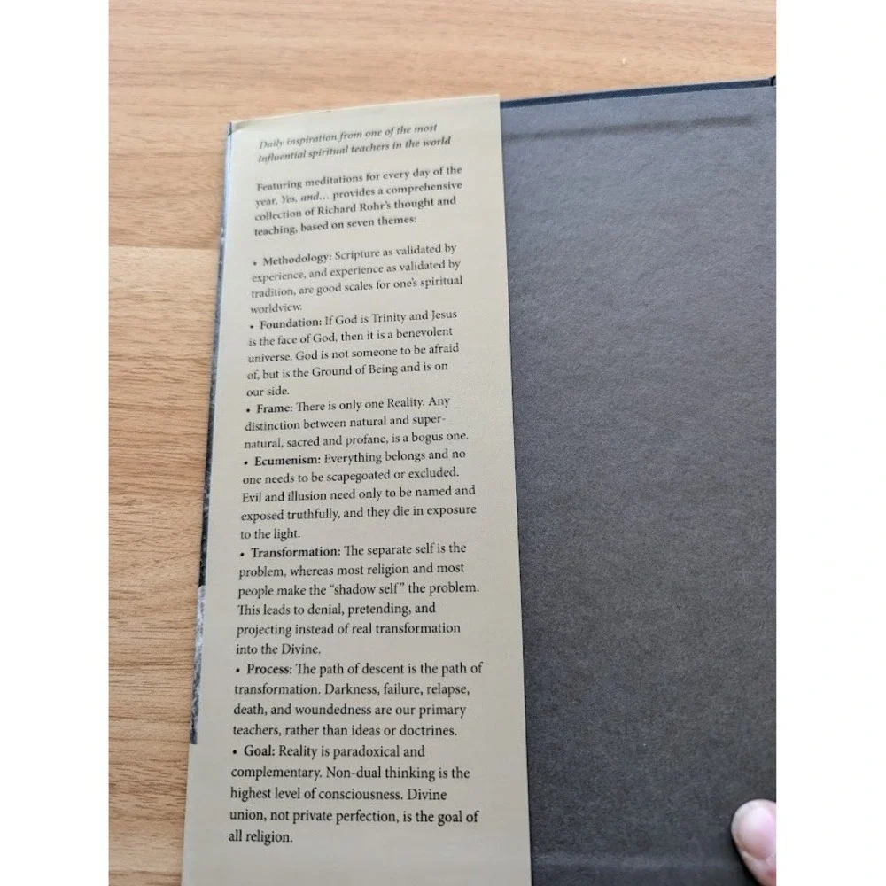 Yes, And...‎ Daily Meditations Richard Rohr Hardcover 2013 1st Edition Very Good